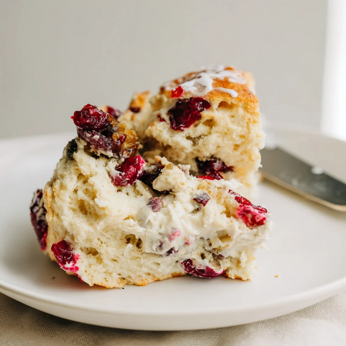 Tender cranberry jalapeño dip scones with golden edges, perfect for brunch gatherings.  