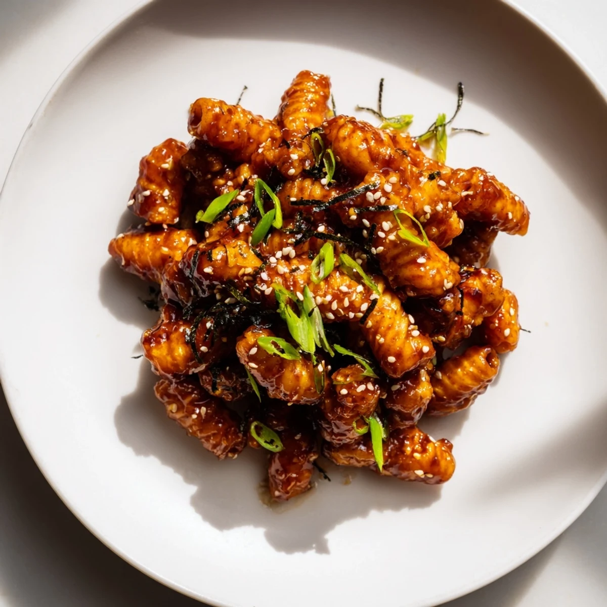 Japanese Chili Miso Pasta Bites