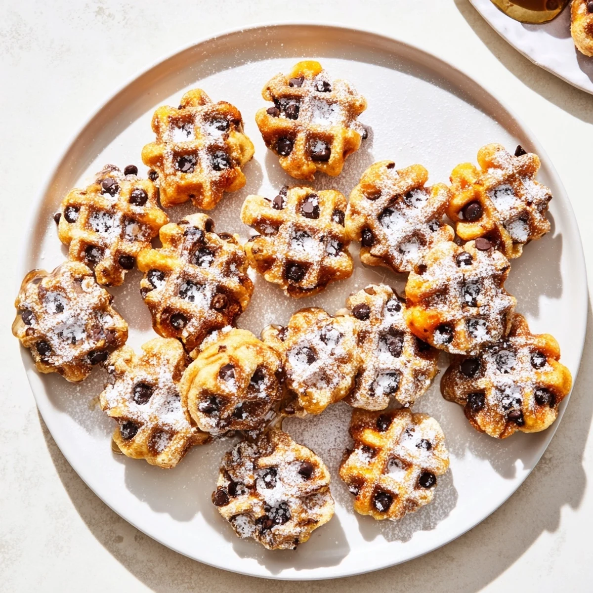 Golden-brown pumpkin muffin bites, spiced with cinnamon, perfect for breakfast treats.  