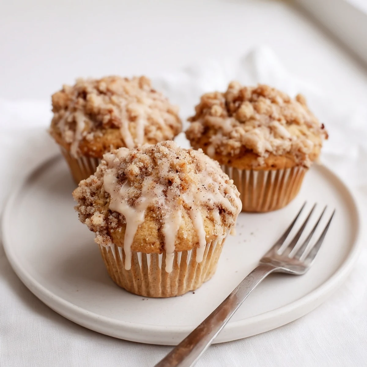 Festive Eggnog Christmas Muffins