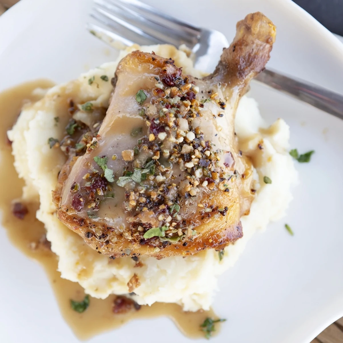 Tender Oktoberfest chicken served with rich, creamy mustard mash for autumn feasts.  