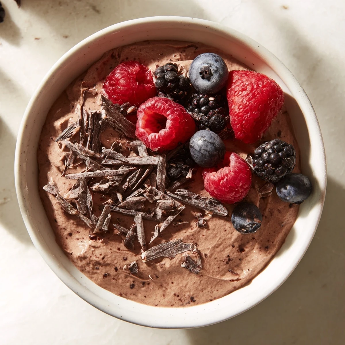 Indulge in this quick and protein-packed No-Bake Cottage Cheese Chocolate Mousse recipe.