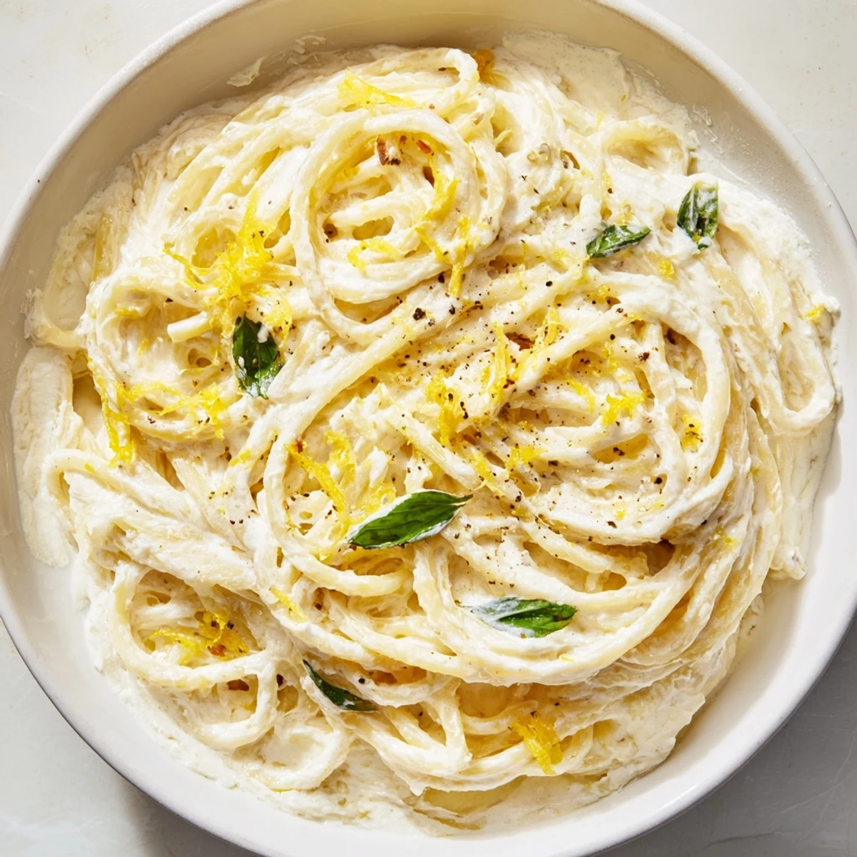 Lemon Basil Ricotta Pasta